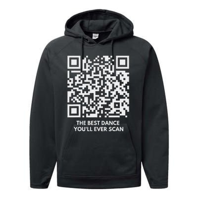 Qr President Trump Dance Code 4547 Maga Trump 2024 Performance Fleece Hoodie