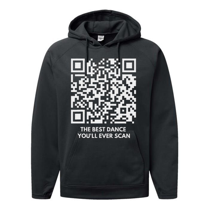 Qr President Trump Dance Code 4547 Maga Trump 2024 Performance Fleece Hoodie