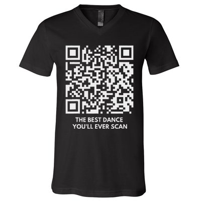 Qr President Trump Dance Code 4547 Maga Trump 2024 V-Neck T-Shirt