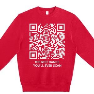 Qr President Trump Dance Code 4547 Maga Trump 2024 Premium Crewneck Sweatshirt