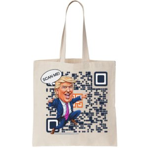 Qr President Trump Dance Code Tote Bag