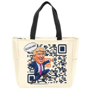 Qr President Trump Dance Code Zip Tote Bag