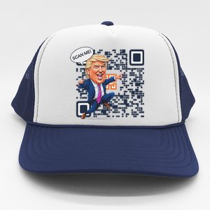 Qr President Trump Dance Code Trucker Hat