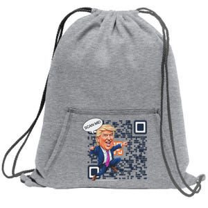 Qr President Trump Dance Code Sweatshirt Cinch Pack Bag