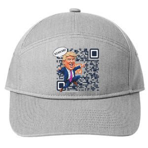 Qr President Trump Dance Code 7-Panel Snapback Hat