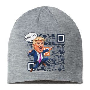 Qr President Trump Dance Code Sustainable Beanie