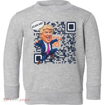 Qr President Trump Dance Code Toddler Sweatshirt