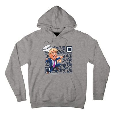 Qr President Trump Dance Code Tall Hoodie