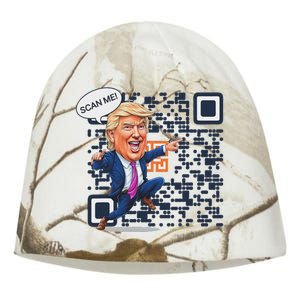 Qr President Trump Dance Code Kati - Camo Knit Beanie