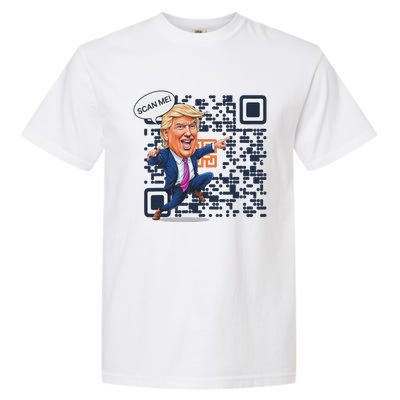 Qr President Trump Dance Code Garment-Dyed Heavyweight T-Shirt