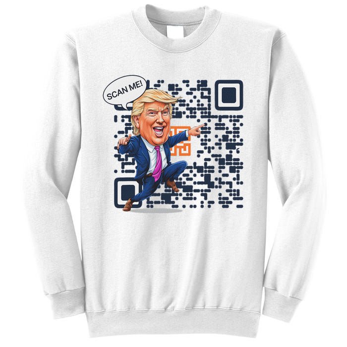 Qr President Trump Dance Code Sweatshirt