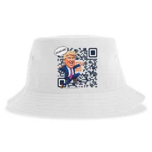 Qr President Trump Dance Code Sustainable Bucket Hat