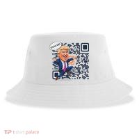 Qr President Trump Dance Code Sustainable Bucket Hat