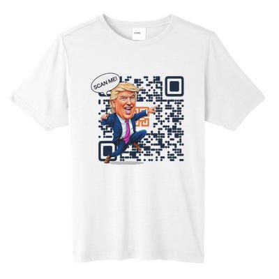 Qr President Trump Dance Code Tall Fusion ChromaSoft Performance T-Shirt