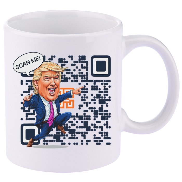 Qr President Trump Dance Code 11oz C Handle Ceramic Mug