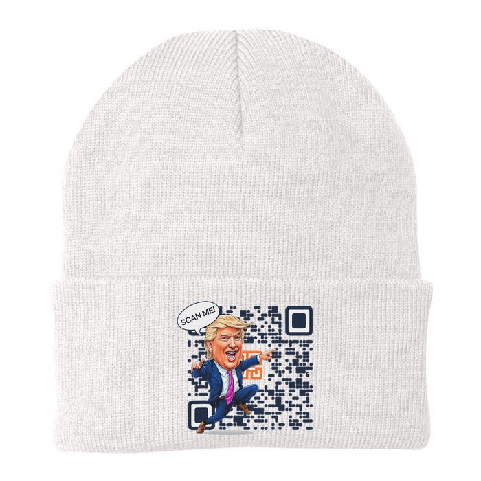 Qr President Trump Dance Code Knit Cap Winter Beanie