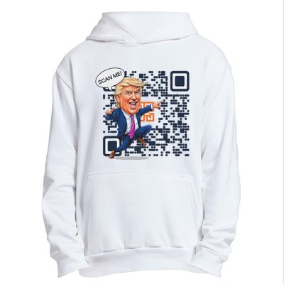 Qr President Trump Dance Code Urban Pullover Hoodie