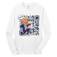 Qr President Trump Dance Code Tall Long Sleeve T-Shirt