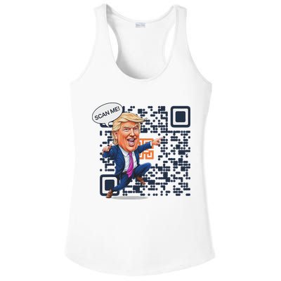 Qr President Trump Dance Code Ladies PosiCharge Competitor Racerback Tank