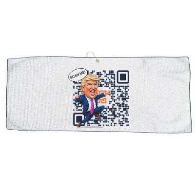 Qr President Trump Dance Code Large Microfiber Waffle Golf Towel