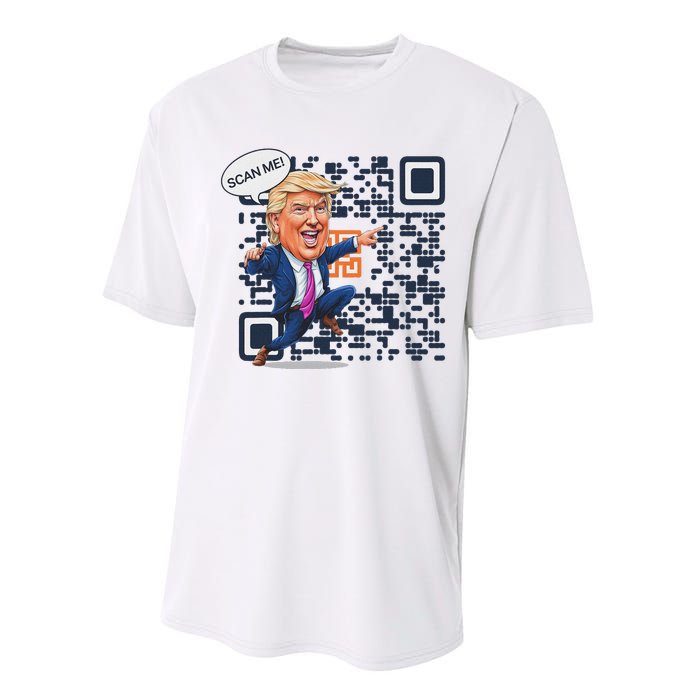 Qr President Trump Dance Code Performance Sprint T-Shirt