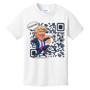 Qr President Trump Dance Code Kids T-Shirt