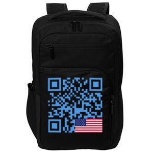 Qr President Trump Dance Code Usa Flag Impact Tech Backpack