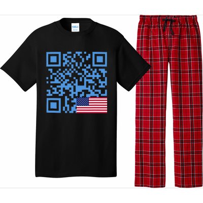 Qr President Trump Dance Code Usa Flag Pajama Set