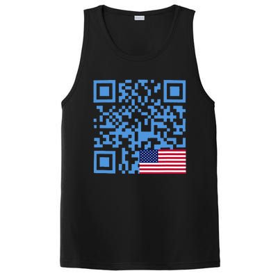 Qr President Trump Dance Code Usa Flag PosiCharge Competitor Tank