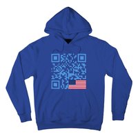 Qr President Trump Dance Code Usa Flag Hoodie