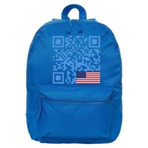 Qr President Trump Dance Code Usa Flag 16 in Basic Backpack