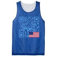 Qr President Trump Dance Code Usa Flag Mesh Reversible Basketball Jersey Tank