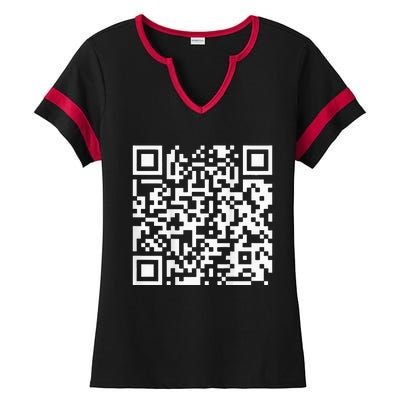 Qr President Trump Dance Code Ladies Halftime Notch Neck Tee