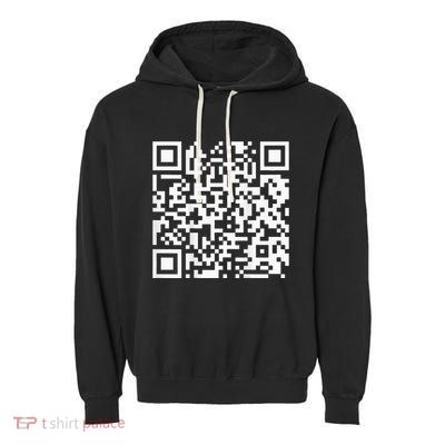 Qr President Trump Dance Code Garment-Dyed Fleece Hoodie