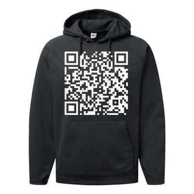 Qr President Trump Dance Code Performance Fleece Hoodie