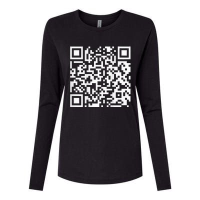 Qr President Trump Dance Code Womens Cotton Relaxed Long Sleeve T-Shirt