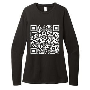 Qr President Trump Dance Code Womens CVC Long Sleeve Shirt