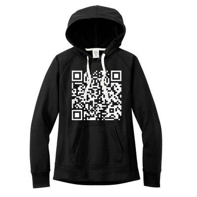 Qr President Trump Dance Code Women's Fleece Hoodie