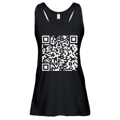 Qr President Trump Dance Code Ladies Essential Flowy Tank