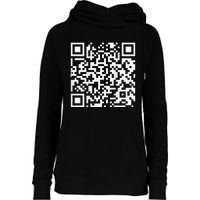 Qr President Trump Dance Code Womens Funnel Neck Pullover Hood