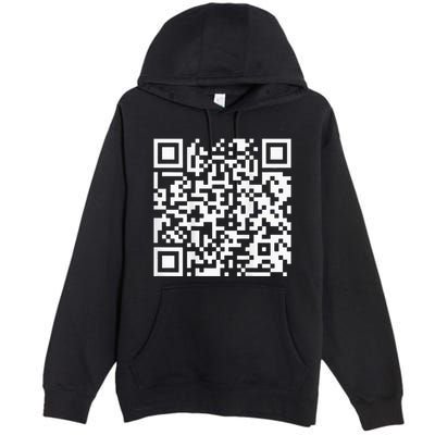 Qr President Trump Dance Code Premium Pullover Hoodie