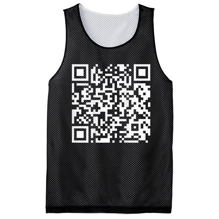 Qr President Trump Dance Code Mesh Reversible Basketball Jersey Tank