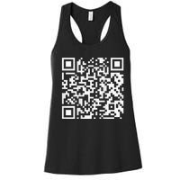 Qr President Trump Dance Code Women's Racerback Tank