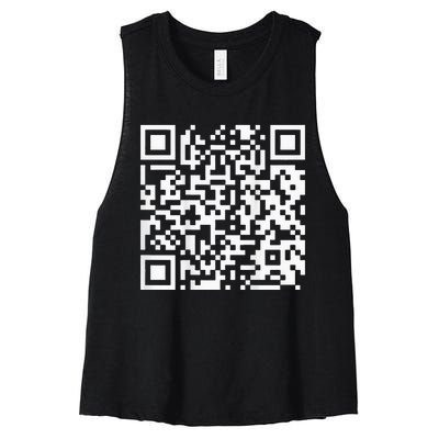 Qr President Trump Dance Code Women's Racerback Cropped Tank