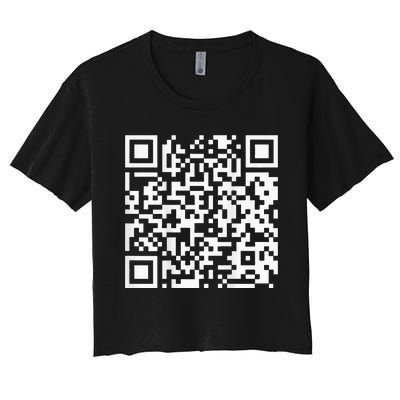 Qr President Trump Dance Code Women's Crop Top Tee