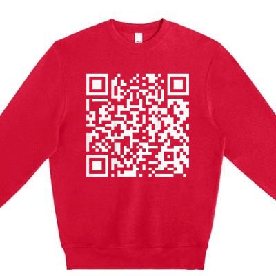 Qr President Trump Dance Code Premium Crewneck Sweatshirt