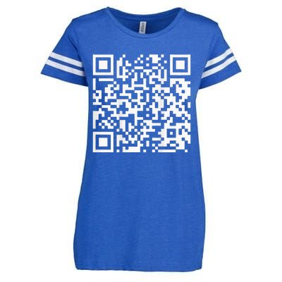 Qr President Trump Dance Code Enza Ladies Jersey Football T-Shirt