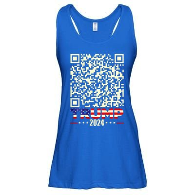 Qr President Trump 4547 Trump Dancing Code Ladies Essential Flowy Tank