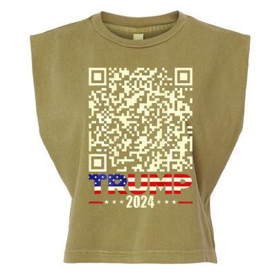 Qr President Trump 4547 Trump Dancing Code Garment-Dyed Women's Muscle Tee