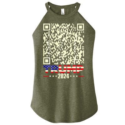 Qr President Trump 4547 Trump Dancing Code Women's Perfect Tri Rocker Tank